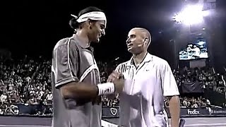 Roger Federer vs Andre Agassi 2003 Houston Final Highlights