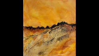 Abstract Desert Landscape lesson - watercolors.jeanlurssen.com