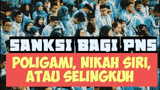 Sanksi Bagi PNS Poligami, Nikah Siri, atau Selingkuh