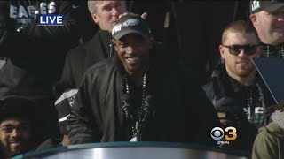 Alshon Jeffery Speaks At Super Bowl Championship Ceremony