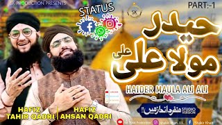 Haider Maula Ali Ali | Hafiz Tahir Qadri | new naat status | #HafizTahirQadri | Maula Ali manqabat |