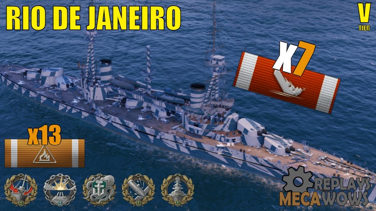 Rio De Janeiro 7 Kills & 111k Damage | World Of Warships Gameplay - YouTube