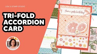 🔴Have Fun Making a Tri-Fold Accordion Card With These Easy Steps