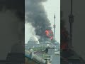 Kubah Masjid Jakarta ISLAMIC CENTER Jakarta Utara terbakar