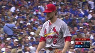 STL@CHC: Leake K's Montero to escape bases-loaded jam