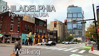 Philadelphia downtown walking tour 4K , Philadelphia at night,  #usa  @travelusa78 | travel USA