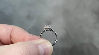 0.50ct Diamond Solitaire in a Diamond Halo Setting