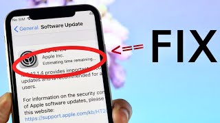 FIX iOS Update Error! (Estimating Time Remaining / Update Requested Error!)