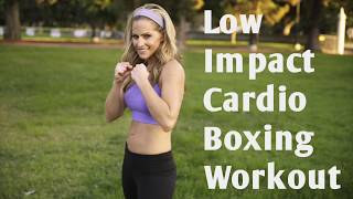19 Minute Low Impact Beginner Cardio Boxing Workout for Fat Loss and Calorie Burn