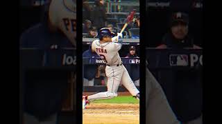 Jeremy Peña’s clutch Homer in ALCS game 4 #baseball #viralshort