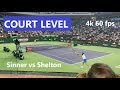 Jannik Sinner vs Ben Shelton 4k COURT LEVEL Tennis ~ Indian Wells 2024