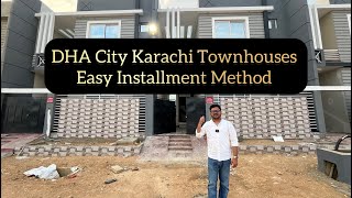 DHA City Karachi Town Houses Easy Installment Plan | Sector 14B | GFS Builders