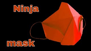 How to make paper ninja mask/Origami Ninja Headband/Ninja Mask/Ninja Star || Naruto Cosplay
