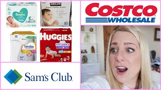 SAM'S VS COSTCO- DIAPERS, WIPES & FORMULA / WHO IS BETTER? CLEAR WINNER!!