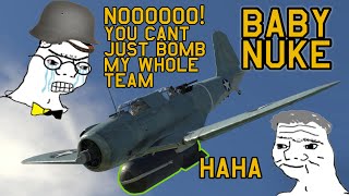 DROPPING A BABY NUKE - SB2U-3 in War Thunder - OddBawZ