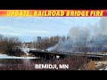 UPDATE: Bemidji Railroad Bridge Fire