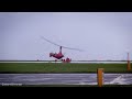 Gyrocopter crashes on takeoff