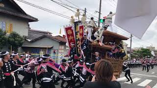 令和５年熊取だんじり祭り試験曳き　大久保 3