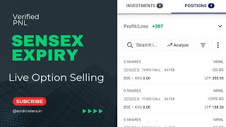 Sensex  Expiry Option Selling With 70K Capital !! 3 February !! Kotakneo