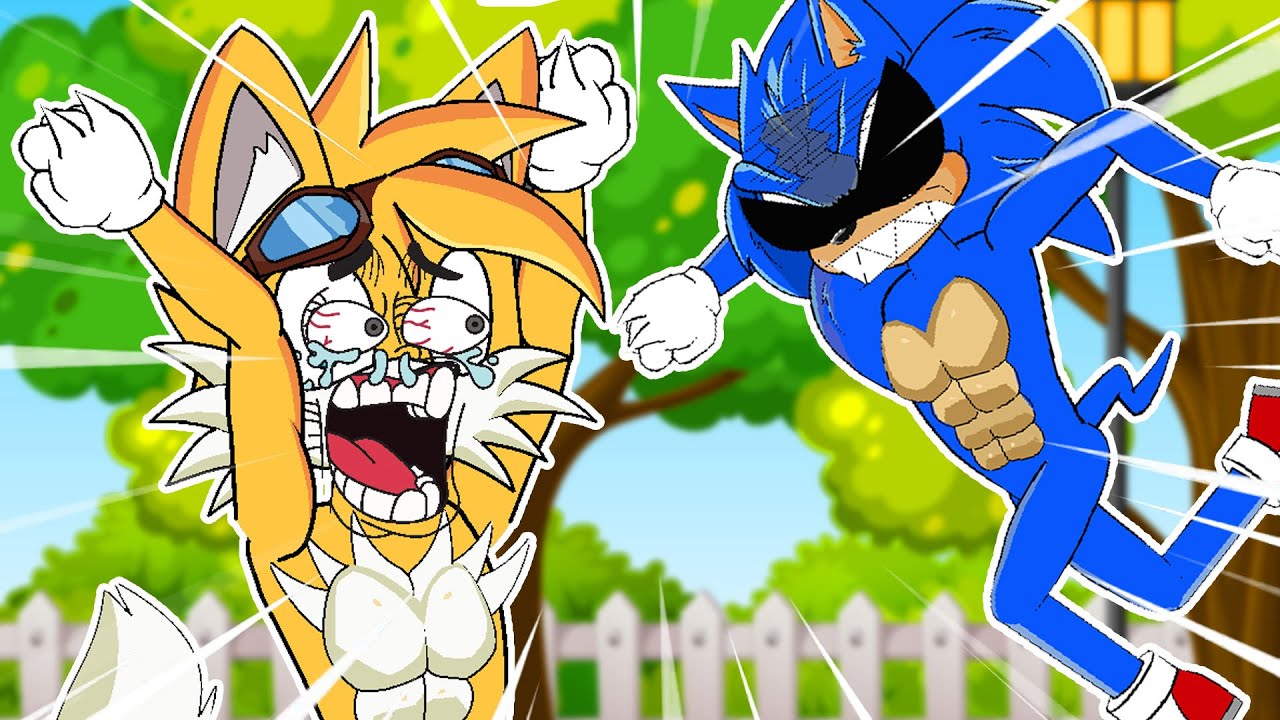 Sonic Vs Tails Chasing Funny Story Animation Sonic Animation