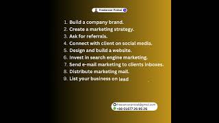 cleaning service business online marketing strategy created by Freelancer Probal