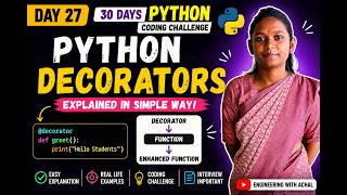 Python Decorators Explained in Hindi 🔥 | Day 27 Python Challenge | Python Tutorial for Beginners