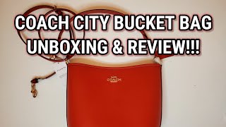 Coach City Bucket Bag Unboxing and Review for Valentine!!! #Coach #CoachOutlet #NEW