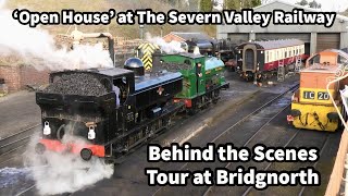 'Open House' at The Severn Valley Railway BEHIND THE SCENES Tour at Bridgnorth Station 02/04/22 Pt 1