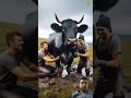 heavyweight cow fell into mud saved by rescue team animals humanity cow rescueanimals viralshort