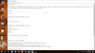 php definition and basic syntax (part 2)