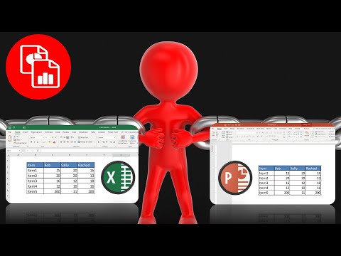 Link an Excel Table to PowerPoint Link an Excel Table to PowerPoint