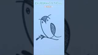 Easy Drawing Tricks | Easy Drawing DRAWING🦉🦉🦉🦉🦉