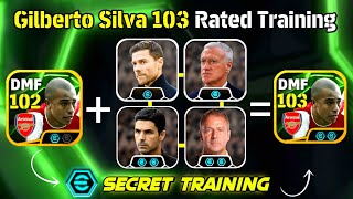 Double Booster Gilberto Silva 103🔥Rated Training efootball 2025 || How To Train 103 Gilberto Silva