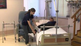 Occupational Therapy: Getting from Bed to Chair (Total Hip Replacement)