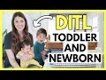 DAILY ROUTINE WITH A TODDLER AND NEWBORN | Realistic Daily Schedule With Two Kids