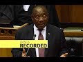 President Cyril Ramaphosa announces cabinet reshuffle