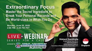 Part 1: Extraordinary Focus | Nishant Kasibhatla