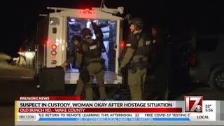Wake County hostage situation ends peacefully; suspect in custody, female hostage OK