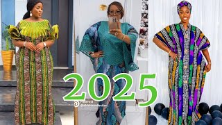 BOUBOU STYLES 2025 : MODÈLES GRAND BOUBOU EN PAGNE POUR FEMMES TENDANCE 2025 / BUBU GOWN STYLES