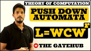 Pushdown Automata (PDA) for WCW^r | Odd Palindrome | Theory of Computation | Automata Theory