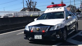 【緊急走行/サイレンに違和感？】クラクション鳴らし緊急走行する200系クラウンパトカー