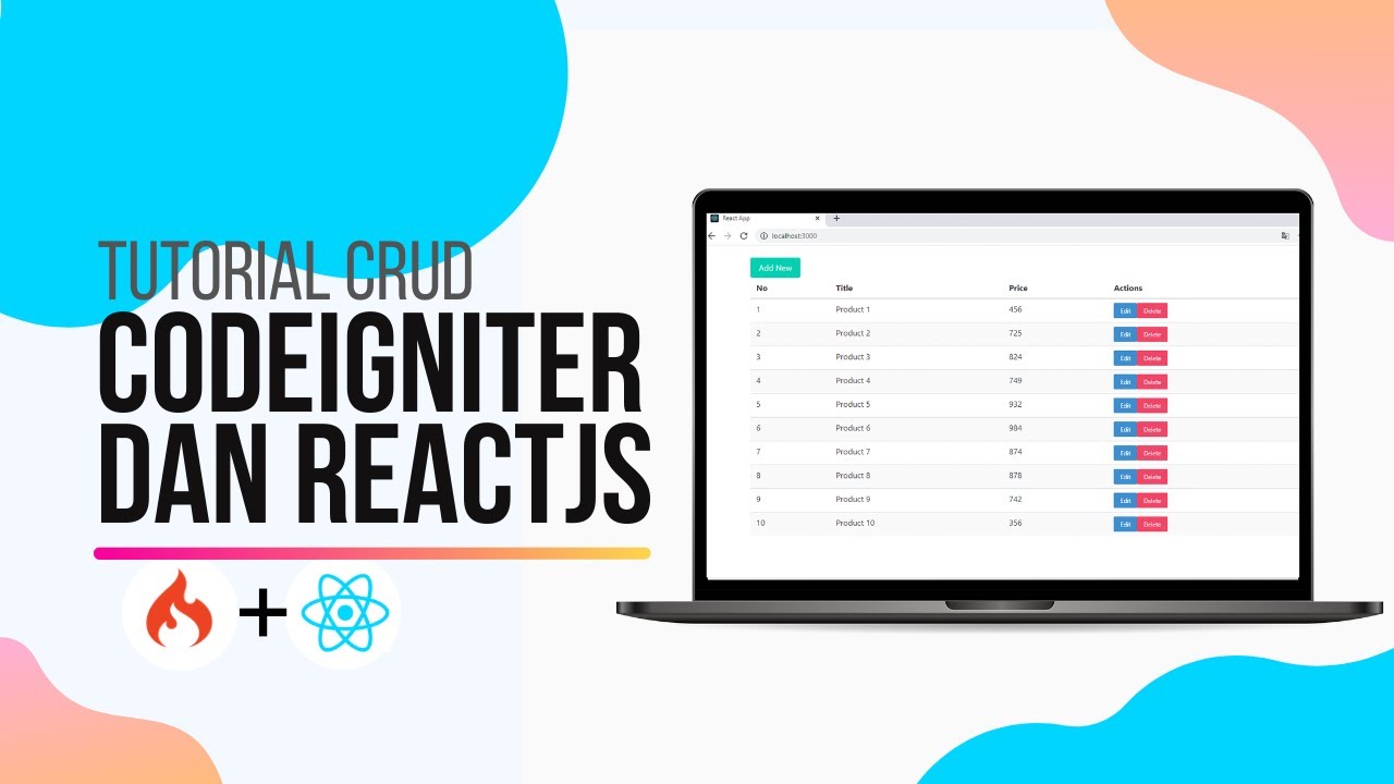 Tutorial Crud Codeigniter 4 Dan React Js Full Stack Youtube