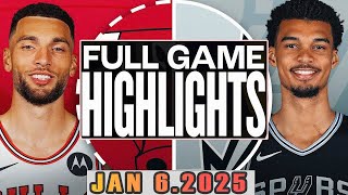 Chicago Bulls Vs San Antonio Spurs Full Game Jan 06,2025 NBA Season 2024-25