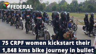 75 CRPF women bikers on an 1,848 km expedition reach Agra | The Federal