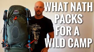 What Nath Packs for Wild camping and Photography (Osprey Atmos 65L)