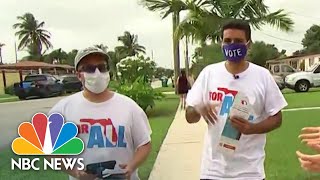 Canvassers In Florida Make Final Pitch To Voters One Day Before Election | NBC News NOW