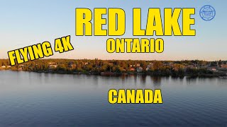 RED LAKE, ONTARIO - CANADA - Flying in 4K