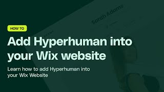 How to add your Hyperhuman workouts on your Wix website