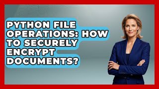 Python File Operations: How To Securely Encrypt Documents? - Python Code School