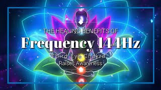 The Healing Benefits of Frequency 144 Hz #higherself #studying #awareness #sleeping  #mentalhealing